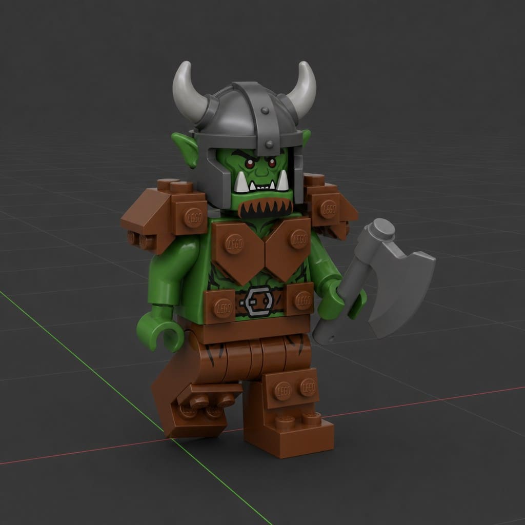 3D model of LEGO orc generated with Prism 3.1